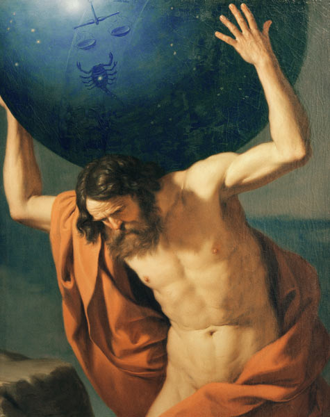 Atlas von Guercino (eigentl. Giovanni Francesco Barbieri)