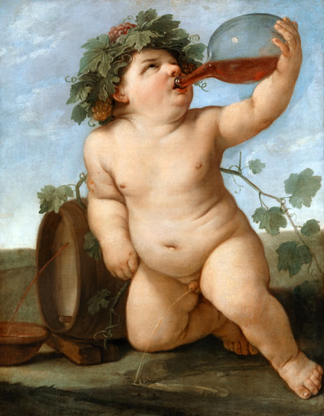 Trinkender Bacchusknabe von Guido Reni