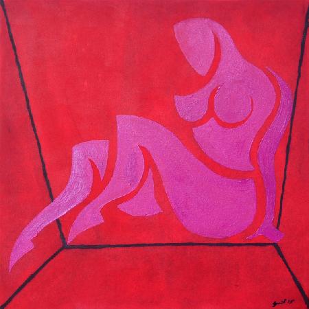 Study for Figure in Cubic Space