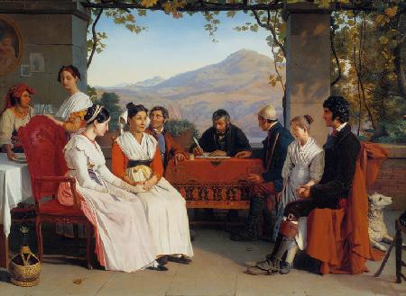 G.Bodinier, Ehevertrag in Neapel, 1831