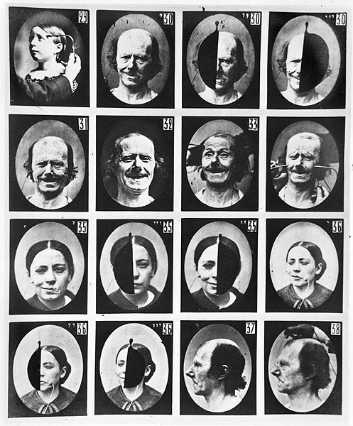 Physiognomical studies, from ''Mecanisme de la Physionomie humaine ou analyse electrophysiologique d von Guillaune Benjamin Duchenne de Boulogne