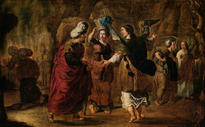 Lots Weib - Lots Flucht aus Sodom von Guilliam Dujardin