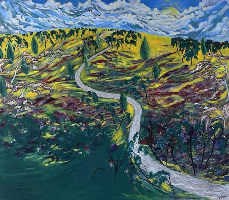 Das entwendete Gemälde: Der Weg in der Wiese