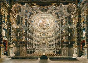 Innere Ansicht des Markgräflichen Opernhauses Bayreuth.