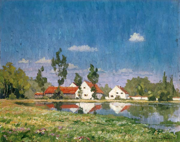 Landschaft bei Dachau. von Gustav Heinrich Münch-Mannheim