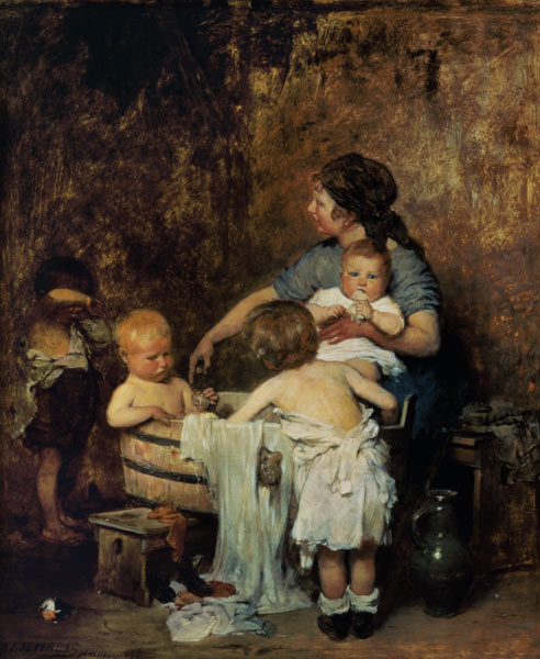 Samstagabend. von Gustav Laeverenz