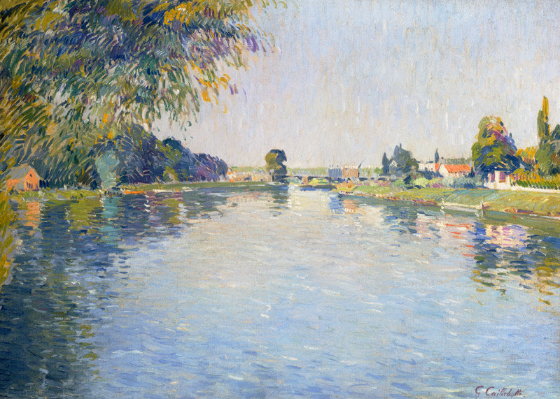 Ansicht der Seine von Gustave Caillebotte