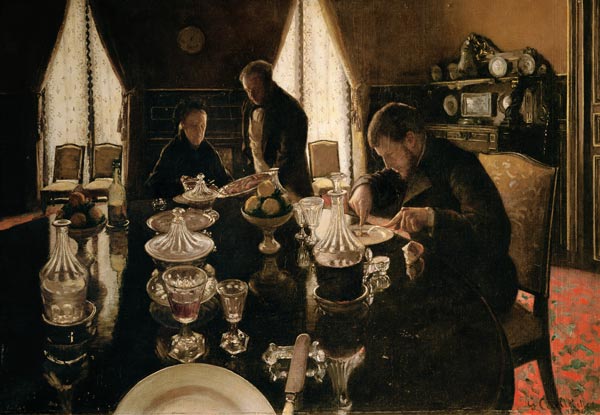 Diner von Gustave Caillebotte