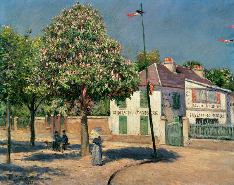Promenade in Argenteuil von Gustave Caillebotte
