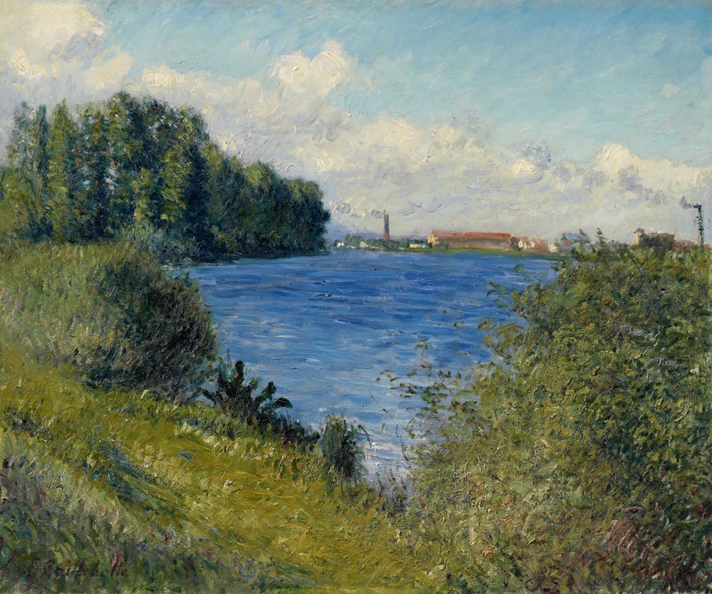 Seine bei Argenteuil von Gustave Caillebotte