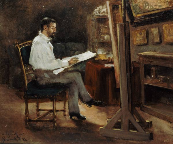 The Artist Morot in his Studio von Gustave Caillebotte