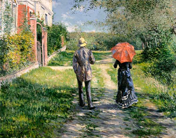 The Path Uphill von Gustave Caillebotte