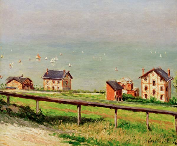 Regatten auf dem Meer von Gustave Caillebotte
