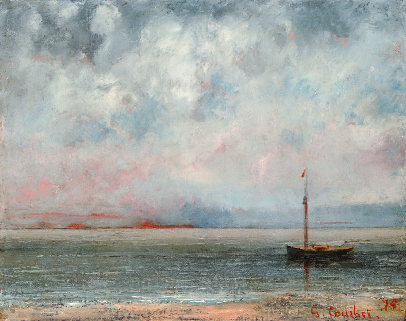 Clouds On Lake Leman von Gustave Courbet