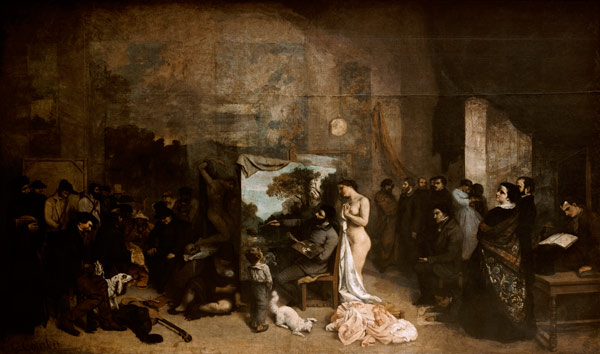 Das Atelier des Künstlers von Gustave Courbet