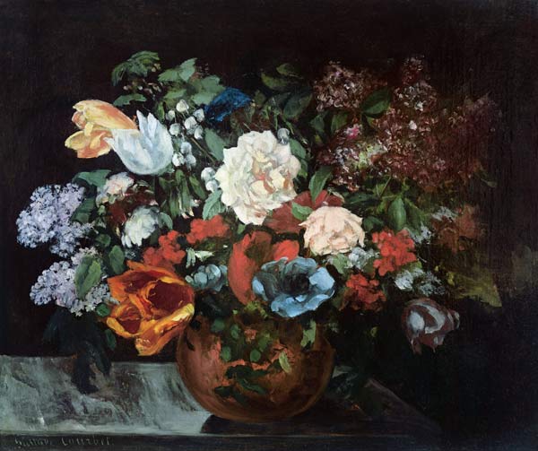 Bouquet of Flowers von Gustave Courbet