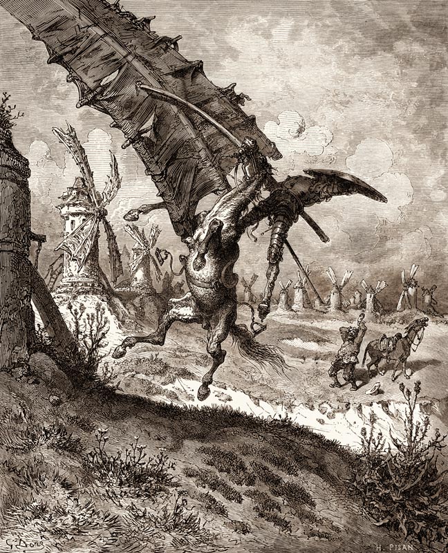 Illustration für das Buch "Don Quijote" von M. de Cervantes von Gustave Doré