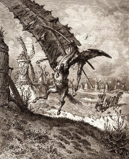 Illustration für das Buch "Don Quijote" von M. de Cervantes