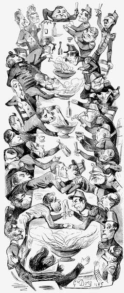 Internationaler Punsch. Zeichnung für die Zeitung "Le journal pour rire"