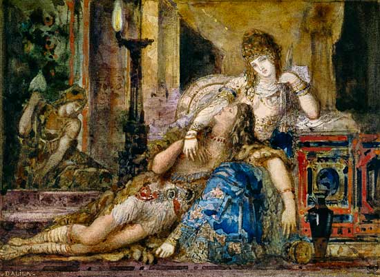 Samson und Dalila. von Gustave Moreau