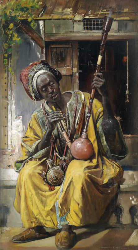 Der Wasserpfeifen Raucher von Gyula Tornai