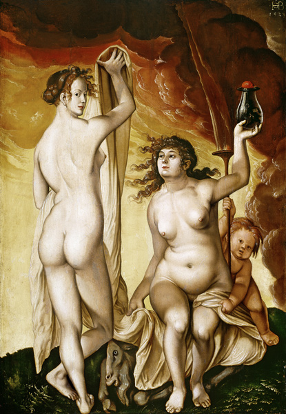 Zwei Wetterhexen von Hans Baldung Grien