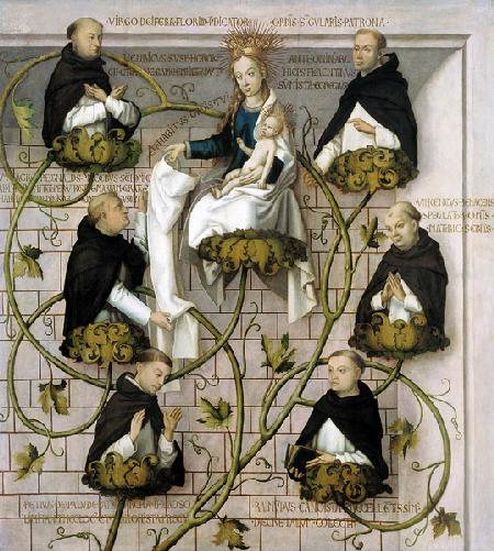 Stammbaum der Dominikaner (oberer Teil)