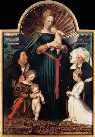 Madonna mit Kind und Stiftern (sogen Darmstädter Madonna)