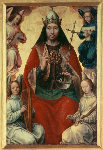 Himmelreich (Aus dem Polyptychon "Irdische Eitelkeit und göttliche Erlösung") von Hans Memling