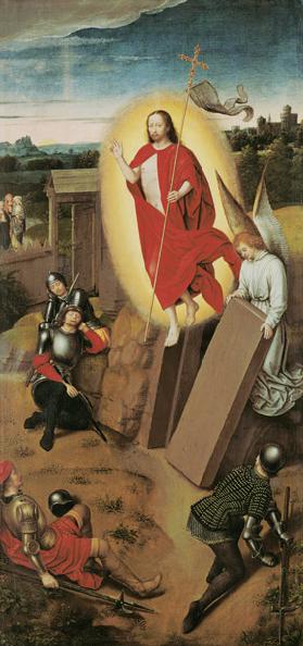 Die Auferstehung Christi. Rechte Tafel von einem Hausflügelaltar