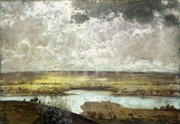 Mainlandschaft. von Hans Thoma