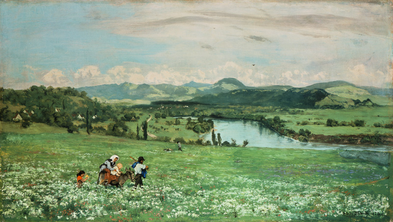 Am Rhein bei Säckingen von Hans Thoma