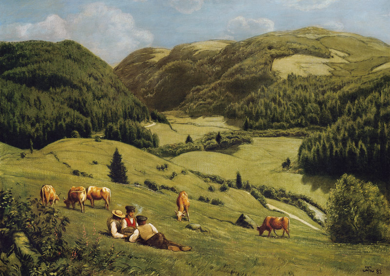 Das Albtal bei St. Blasien von Hans Thoma
