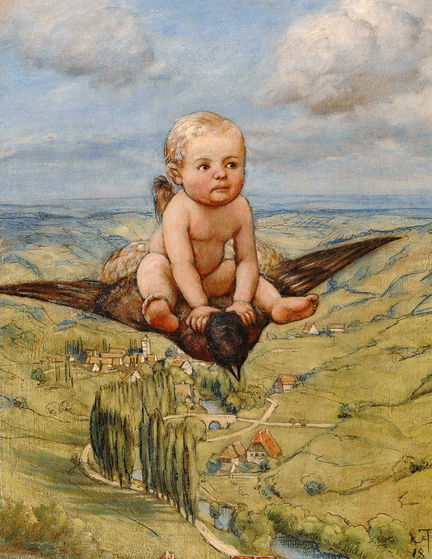 Ritt auf dem Vogel von Hans Thoma