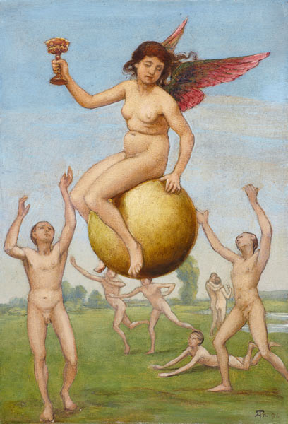 Das Glück (Schwebende Fortuna) von Hans Thoma
