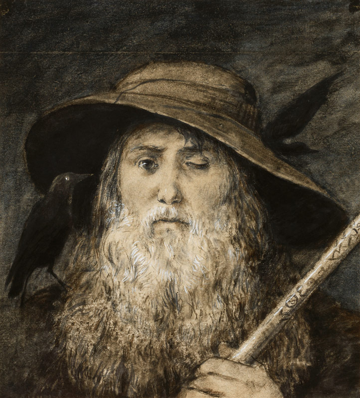 Wotan als Wanderer von Hans Thoma