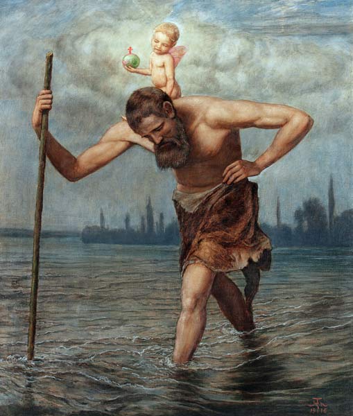 Der hl Christophorus von Hans Thoma