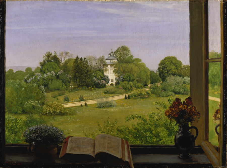 „Die Öd“ Blick auf den Holzhausenpark von Hans Thoma