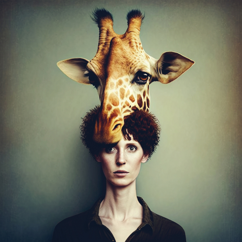 Giraffe Woman von Hany Hossameldin