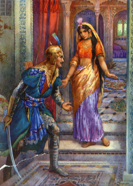 Catching Sight of Rama she Rushed forward von Harry George Theaker