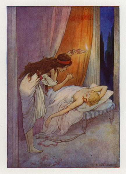 Cupid, as leep von Harry George Theaker