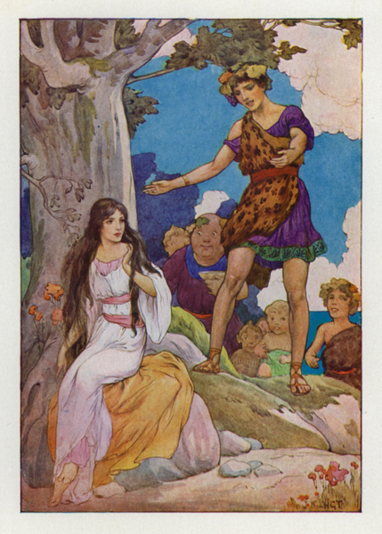 Poor, lost weeping Ariadne von Harry George Theaker