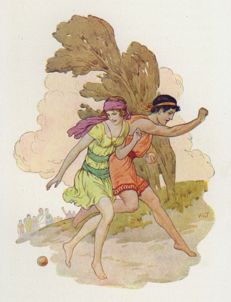 Atalanta saw it fall von Harry George Theaker