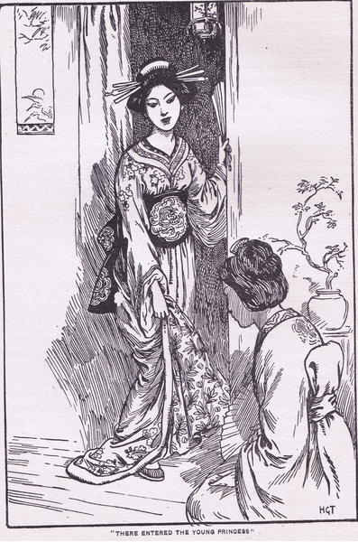 There entered the young princess (from the Bowl Wearing Princess) von Harry George Theaker