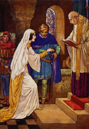 Then the priest married them