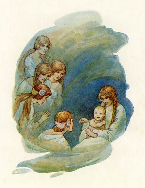 Tiny Lancelot waking up and smiling von Harry George Theaker