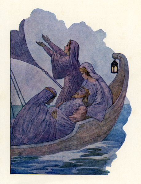 The Passing of King Arthur von Harry George Theaker