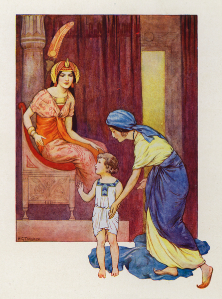 The mother of Moses took him to the Princess von Harry George Theaker