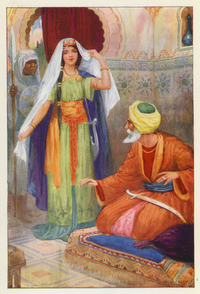 The Beautiful Captive and Aben Habuz von Harry George Theaker