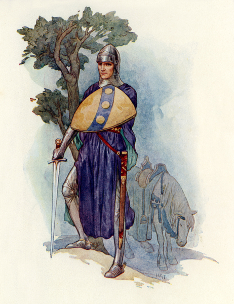 A Knight barring the way von Harry George Theaker